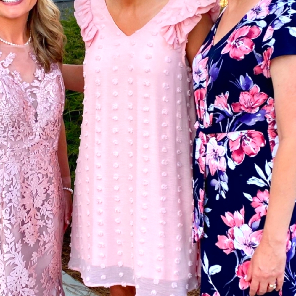 Pink Chiffon Dress size M